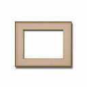 〔 和額 〕 黒い縁に金色フレーム 日本画額 色紙額 木製フレーム 黒金 色紙F6サイズ 410×318mm ベージュ 額縁 額 フレーム