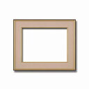 〔 和額 〕 黒い縁に金色フレーム 日本画額 色紙額 木製フレーム 黒金 色紙F8サイズ 455×380mm ベージュ 額縁 額 フレーム