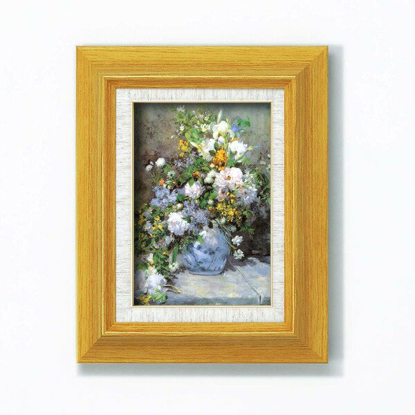 名画額縁 フレームセット サム 壁掛け用 ルノワール 「花瓶の花」 273×343×48mm 立体加工付き