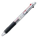 (まとめ) 三菱鉛筆 3色ボールペン ジェットストリーム3 0.38mm 軸色(透明) SXE340038.T 1本 【×15セット】