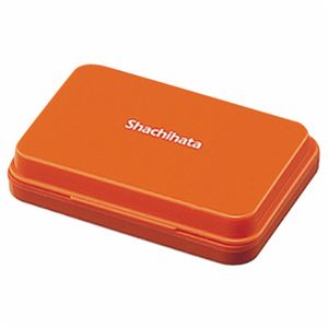 (まとめ) シヤチハタ スタンプ台 小形 朱色 HGN-1-OR 1個 【×10セット】