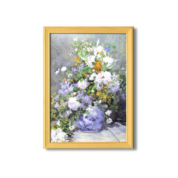名画額縁 【A3】 ルノワール 「花瓶の花」 343×466×230mm 壁掛けひも付き