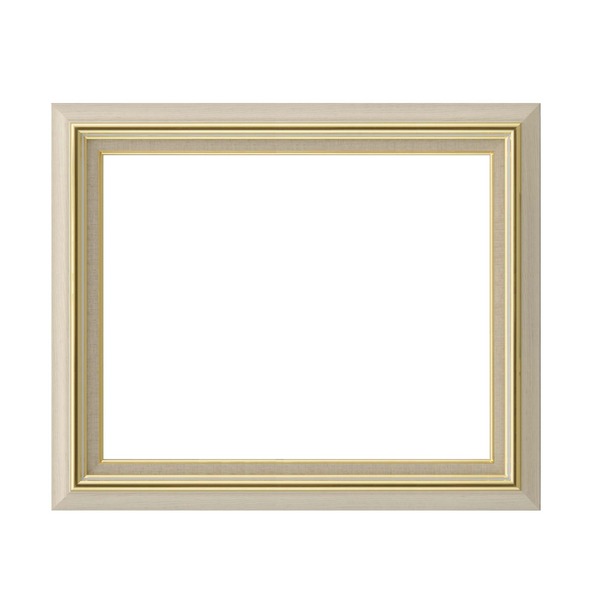 日本製 油絵額縁 フレーム F20号 アイボリー 壁掛けひも アクリル 8116 油額 油絵額 額 額縁