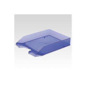 （まとめ） クルーズ レタートレー スケルトンタイプ LT-500PU パープル 1個入 【×5セット】