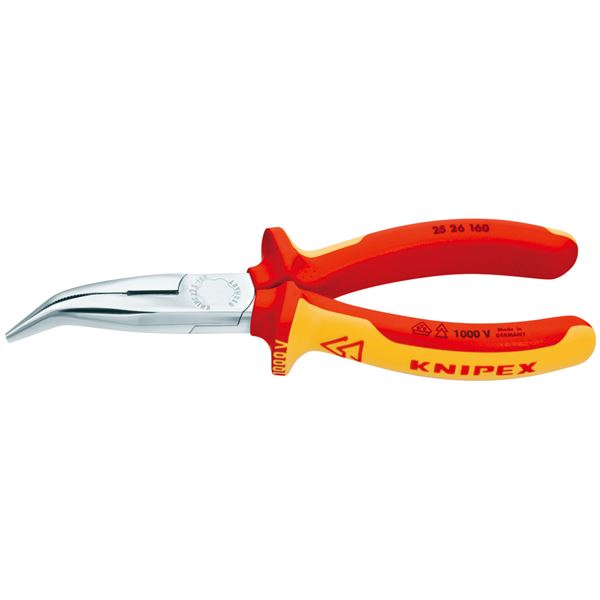 KNIPEX クニペックス 2526-160 絶縁40゜先曲 ラジオペンチ 1000V 工具 ツール