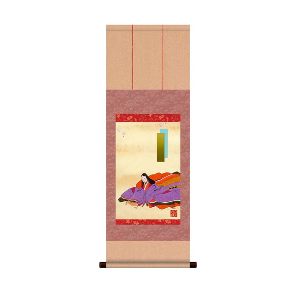 〔 節句掛軸 祝い掛軸 〕ひな祭り 桃の節句 掛け軸 西尾 香悦 雛祭り 掛軸 「お雛」