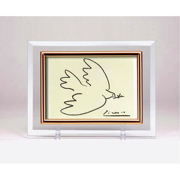 ガラス フレーム 写真立て ハガキサイズ 150×105mm対応 ピカソ 「平和」 額 額縁 フレーム