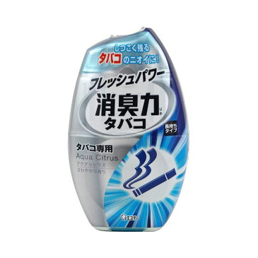 （まとめ） エステー お部屋の消臭力 タバコ用 アクアシトラスさわやかな香り 400ml 1セット（3個） 【×5セット】