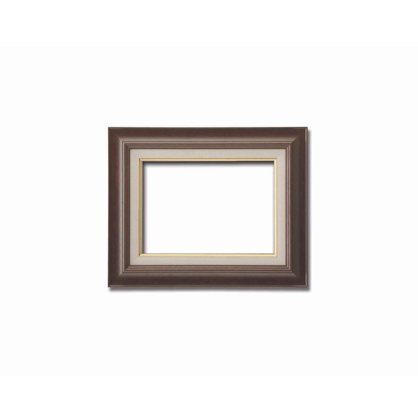 【油額】油絵額・キャンバス額・木製油絵額・茶色油絵額　■F4号（333×242mm）「ブラウン」