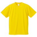 〔5枚セット〕 Tシャツ XL カナリア イエロー UVカット 吸汗 速乾 4.1オンス さらさらドライ 半袖 ティーシャツ tシャツ