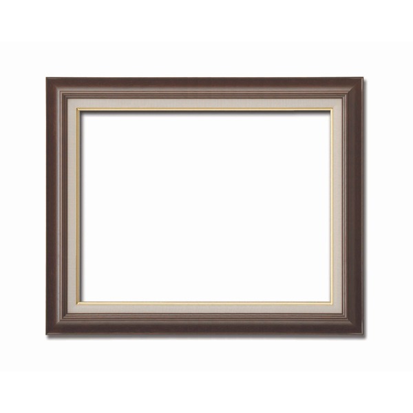 〔 油額 〕 油絵額 キャンバス額 木製油絵額 茶色油絵額 F15号 652×530mm ブラウン 額 額縁 フレーム