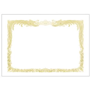 （まとめ） TANOSEE 賞状用紙 白 B4 タテ書用 1冊（10枚） 【×10セット】
