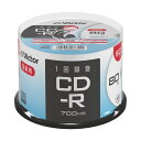 (まとめ)JVC 音楽用CD-R 80分1-48倍速対応 ホワイトワイドプリンタブル スピンドルケース AR80FP50SJ2 1パック(50枚)【×2セット】