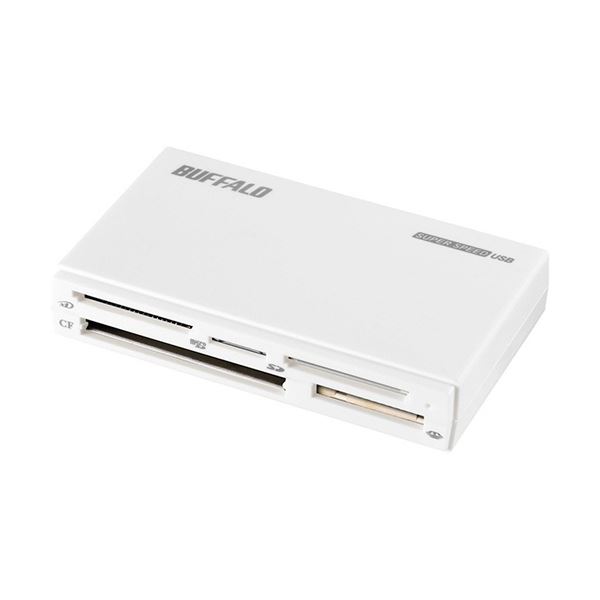 バッファロー USB3.0マルチカードリーダー ハイエンドモデル ホワイト BSCR500U3WH 1台