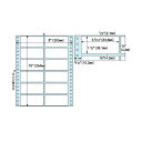 （まとめ）ヒサゴ ドットプリンタ用ラベルタック12面 8×19インチ ラベルサイズ2×6インチ GB138 1冊(100枚) 【×2セット】