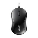 (まとめ)バッファロー 有線 光学式マウス3ボタンタイプ Sサイズ ブラック BSMOU050SBKZ 1個【×3セット】