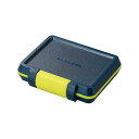 (まとめ)エレコムSD/microSDカードケース 耐衝撃 ネイビー CMC-SDCHD01NV 1個【×5セット】