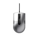 (まとめ)バッファロー 有線BlueLEDマウス静音 3ボタン Sサイズ シルバー BSMBU26SSSV 1個【×3セット】(2)
