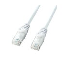 (まとめ)サンワサプライ カテゴリ6UTPLANケーブル ホワイト 3m LA-Y6-03W 1本【×5セット】