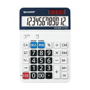 (まとめ)シャープ 電卓 12桁 セミデスクトップEL-156HX 1台【×3セット】(2)