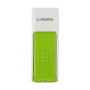 （まとめ）RiDATA ラベル付USBメモリー16GB ホワイト/グリーン RDA-ID50U016GWT/GR 1個【×3セット】