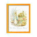 絵画額 ピーターラビット 玉ねぎ畑 イエロー 木製 フレーム 額縁 額