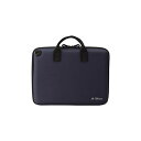 (まとめ)LIHITLAB ハードシエルバッグ(L) A-7755-11ネイビー【×3セット】