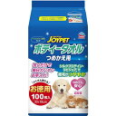 (まとめ)JOYPET ボディータオルペット用 つめかえ用 100枚 (ペット用品)【×10セット】
