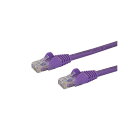 (まとめ)StarTech.com Cat6対応 LANケーブル パープル 1m N6PATC1MPL 1本 【×5セット】