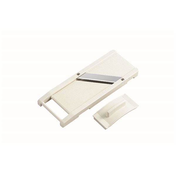 厚み調節 ワイドスライサー 320×135×25mm ステンレス 安全ホルダー付き 日本製 〔キッチ