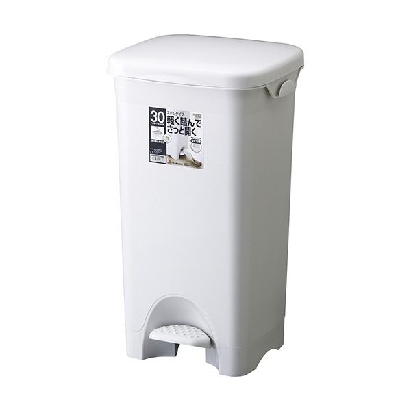 (まとめ) リス HOME&HOME ペダルペール 28L グレー GPRB037 1台 【×3セット】