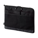 (まとめ)リヒトラブ SMART FITACTACT バッグインバッグ (ヨコ型) A4 ブラック A-7681-24 1個【×3セット】