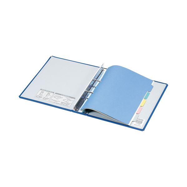 コクヨ チューブファイル(ロングボディ)片開き A4タテ 2穴 800枚収容 80mmとじ 背幅108mm 青 フ-L680NB 1セット(16冊)