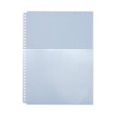 (まとめ)キングジム ハーフポケット厚口 A4タテ30穴 青 108HP 1パック(10枚) 【×20セット】