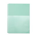 (まとめ)キングジム ハーフポケット厚口 A4タテ30穴 緑 108HP 1パック(10枚) 【×20セット】