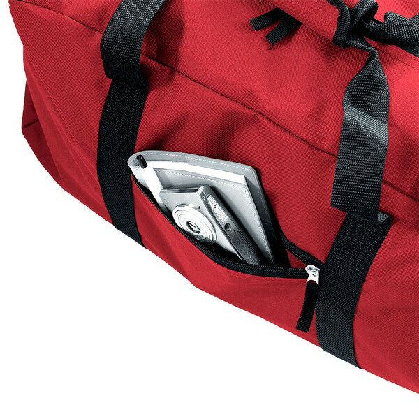 ボストンバッグ カバン 40L 約60cm レッド 横幅ワイド 大容量 ショルダーベルト 取外し可 長さ調節可 旅行 スポーツ