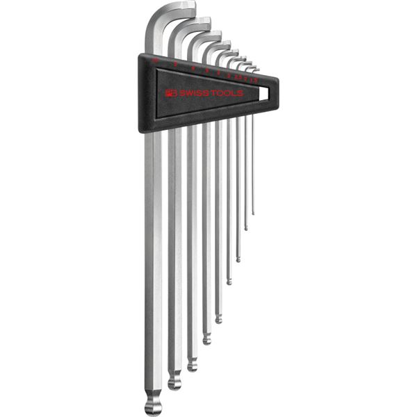 PB SWISS TOOLS マルチアングルボール付 ロング 六角レンチ セット パック入 2222LH-10CN 工具 ツール DIY 作業工具 レンチ(4)