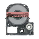 (まとめ)キングジム テプラ PROテープカートリッジ マットラベル 24mm 赤(薄紅)/黒文字 SB24R 1個【×3セット】