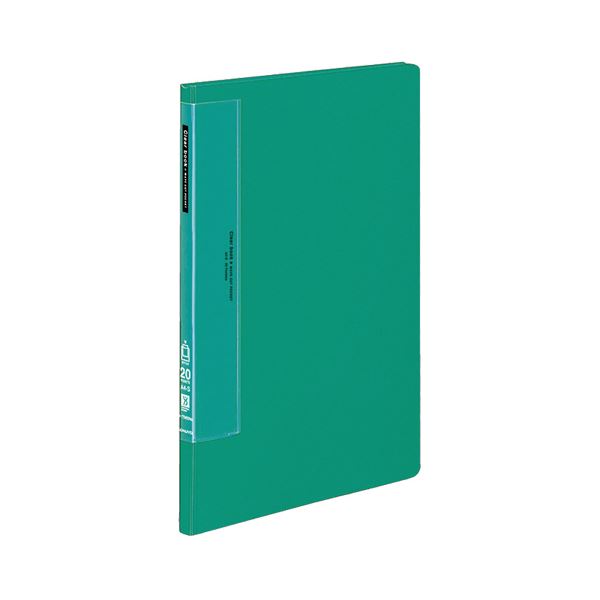 コクヨ クリヤーブック（ウェーブカットポケット・固定式）A4タテ 20ポケット 背幅17mm 緑 ラ-T560g 1..
