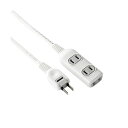 (まとめ)ELPA コード付タップ 3個口 10mLPT-310N(W) 1個【×3セット】