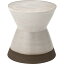 オットマン 直径30×高さ31cm ホワイト 陶器製 屋外使用対応 サイドテーブル兼用 ミニ スツール リビン..