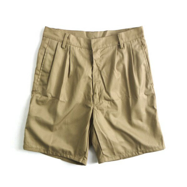 イタリア空軍 放出 A.M.I. ショートパンツ デットストック 46 80cm カーキ 綿 チノ生地 伊軍 ミリタリーパンツ ショーツ 軍モノ