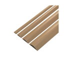 (まとめ)サンワサプライ ケーブルカバー幅90mm×長さ1m ライトブラウン CA-R90LBR 1本【×3セット】