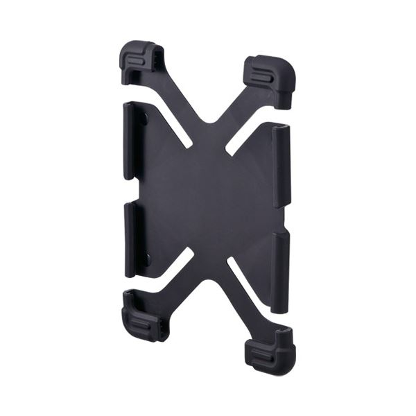 (まとめ）サンワサプライ 耐衝撃シリコンケース PDA-TABH4BK【×5セット】のサムネイル