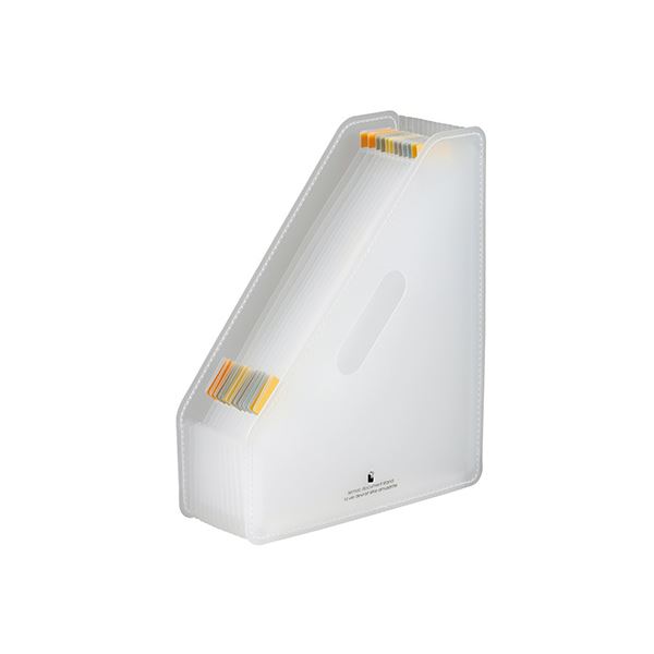 （まとめ） セキセイ ドキュメントスタンド A4判13ポケット タテ型 ホワイト 【×5セット】