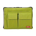 (まとめ)リヒトラブ バック・イン・バッグ A5黄緑 A-7553-6 1個【×5セット】