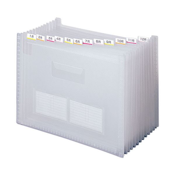 テージー ドキュメントファイルのび~る2A4 13ポケット クリア FD-243-17 1セット(6冊)