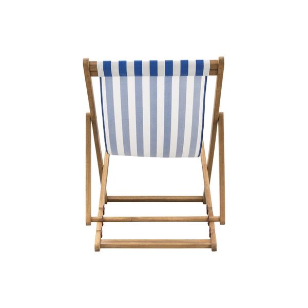 シンプル デッキチェア 4脚セット 【幅60.5cm】 木製 オイル仕上げ ポリエステル 〔アウトドア イベント 行楽 レジャー〕