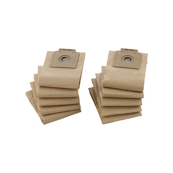 (まとめ)TRUSCO ペーパーフィルターバックTKC-1200FP 1パック(10枚)【×2セット】