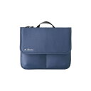 (まとめ)LIHITLAB フラットポーチ(M) A-7767-11 ネイビー【×3セット】